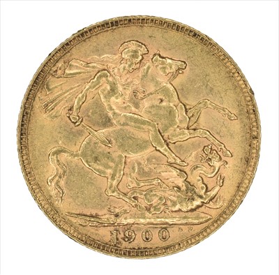 Lot 68 - Queen Victoria, Sovereign, 1900, London Mint.