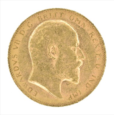 Lot 97 - King Edward VII, Sovereign, 1904, London Mint.