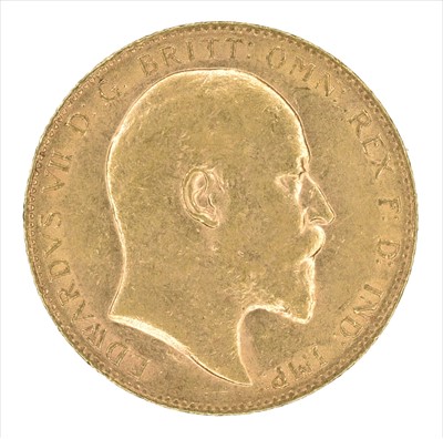 Lot 73 - King Edward VII, Sovereign, 1906, London Mint.