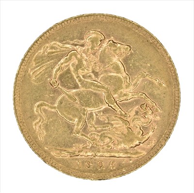 Lot 122 - King Edward VII, Sovereign, 1906, Perth Mint.