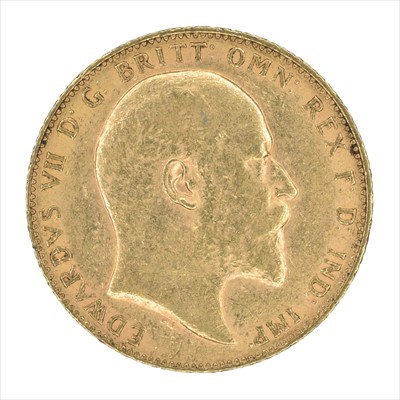 Lot 74 - King Edward VII, Sovereign, 1910, London Mint.