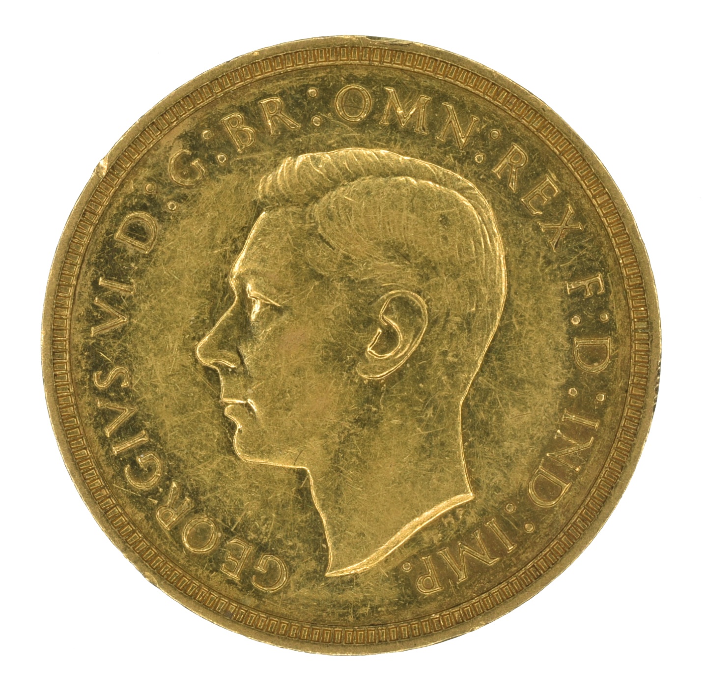 Lot 77 King VI, Sovereign, 1937.