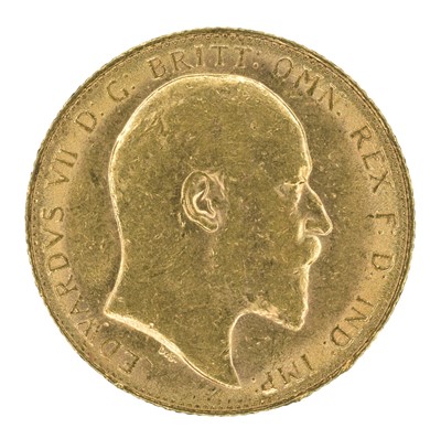 Lot 128 - King Edward VII, Sovereign, 1908, London Mint.