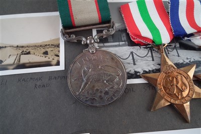 Lot 310 - Collection of medals and items relating to Private J. Derbyshire Royal Tank Corps