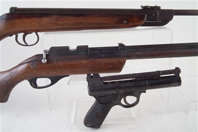 Lot 94 - Two air rifles and a Webley air pistol