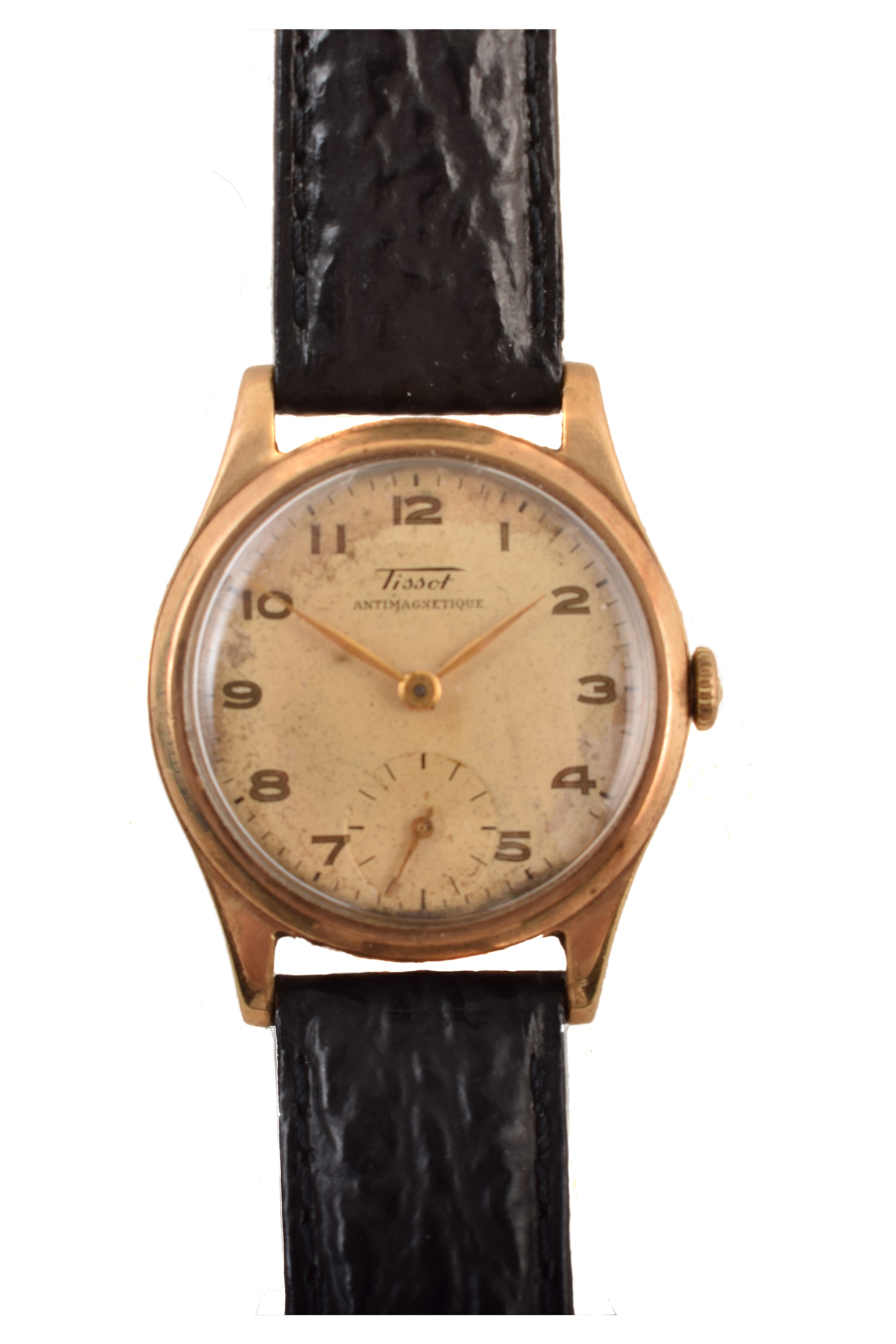 Lot 302 A mid 20th century 9ct gold cased Tissot