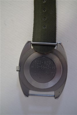 Lot 174 - A Hamilton military manual wind wristwatch