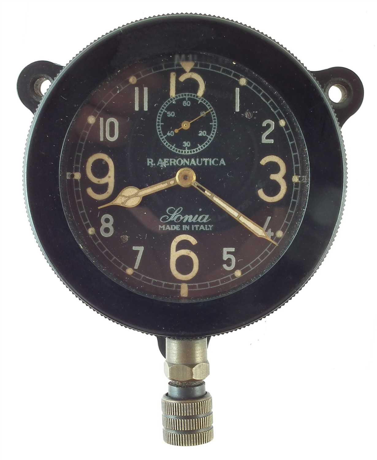 Lot 255 - WWII Italian Fascist Regia Aeronautica Aircraft clock by Sonia