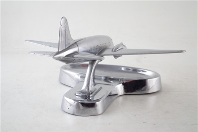 Lot 253 - Desk ornament / ashtray model of a Vickers Viking Airliner