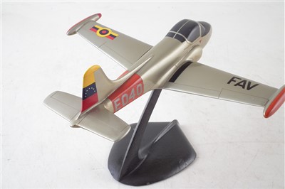 Lot 245 - All metal scale model of a BAC Strikemaster attack jet aircraft