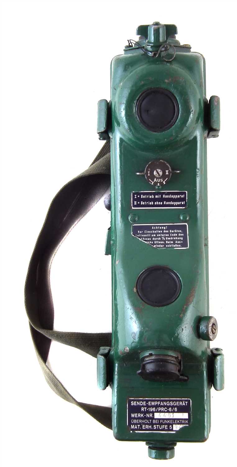 Lot 343 - German Army walkie talkie