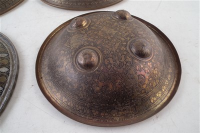 Lot 314 - Four Indian brass Dhal shields