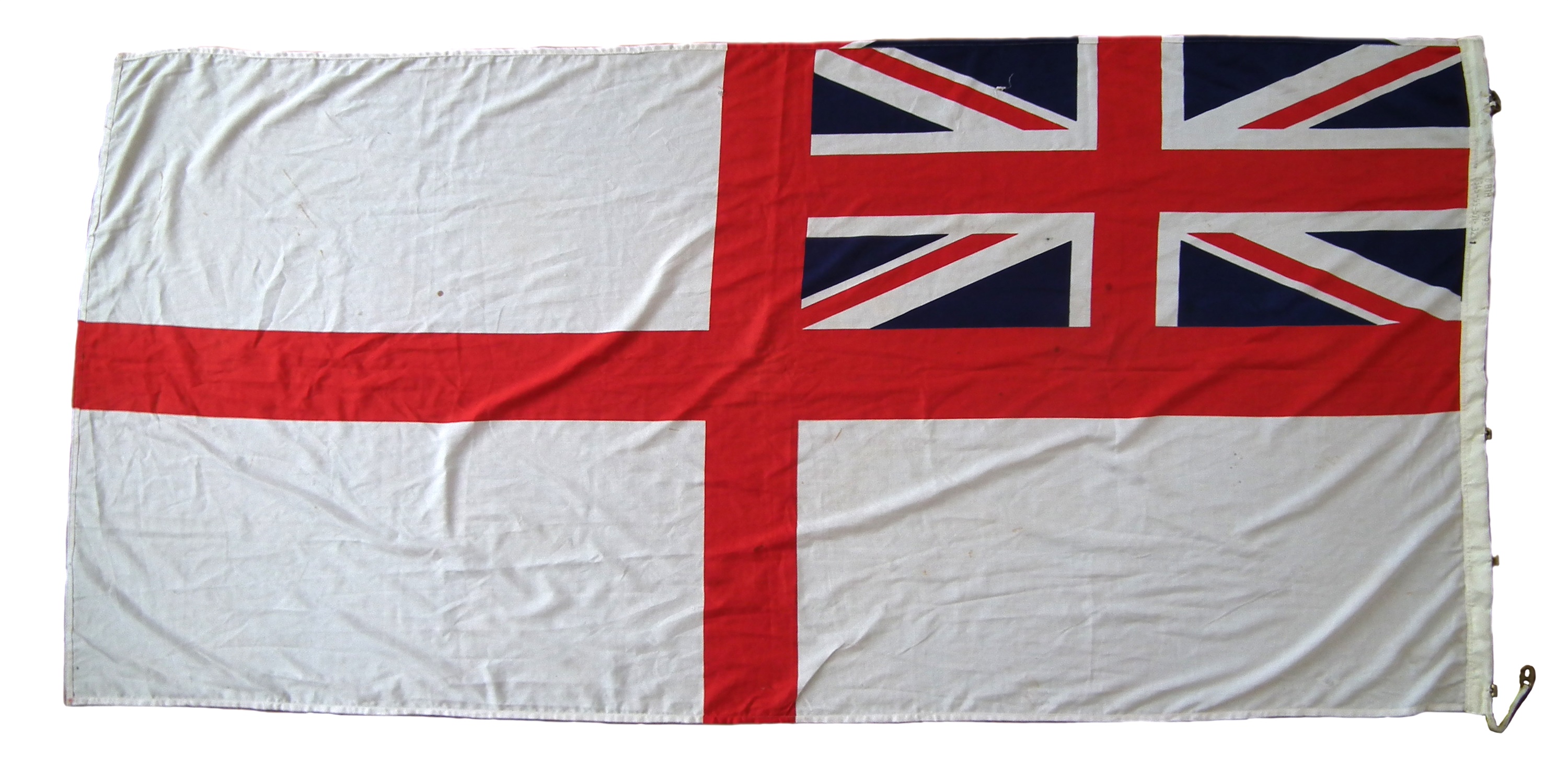 Lot 313 Royal Navy white ensign flag,
