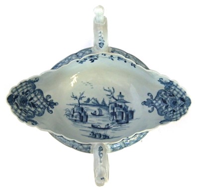 Lot 337 - Worcester twin handled sauceboat