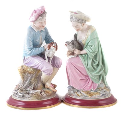 Lot 353 - Large pair of Royal Worcester figures