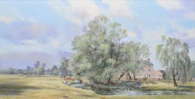 Lot 242 - Michael Barnfather, "The Resting Place, The Old Mill, Stamford", oil on canvas.