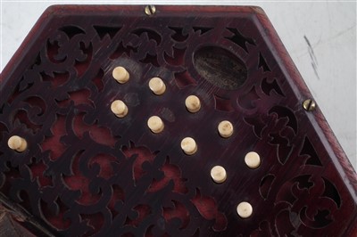 Lot 34 - Lachenal 20 key concertina