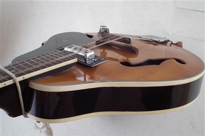Lot 93 - Salterio bowl back mandolin and one other mandolin fitted with pickup