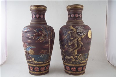 Lot 338 - Pair of Villeroy and Boch Mettlach vases