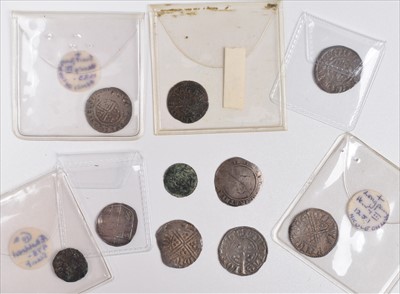 Lot 202 - Black album of British Historical coinage to include Early Henry III hammered silver pennies.