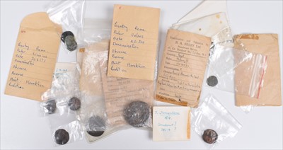 Lot 182 - Two boxes to include large assortment of Roman and Ancient coinage, generally poor condition.