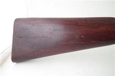Lot 354 - Indian copy of an Enfield percussion carbine with socket bayonet