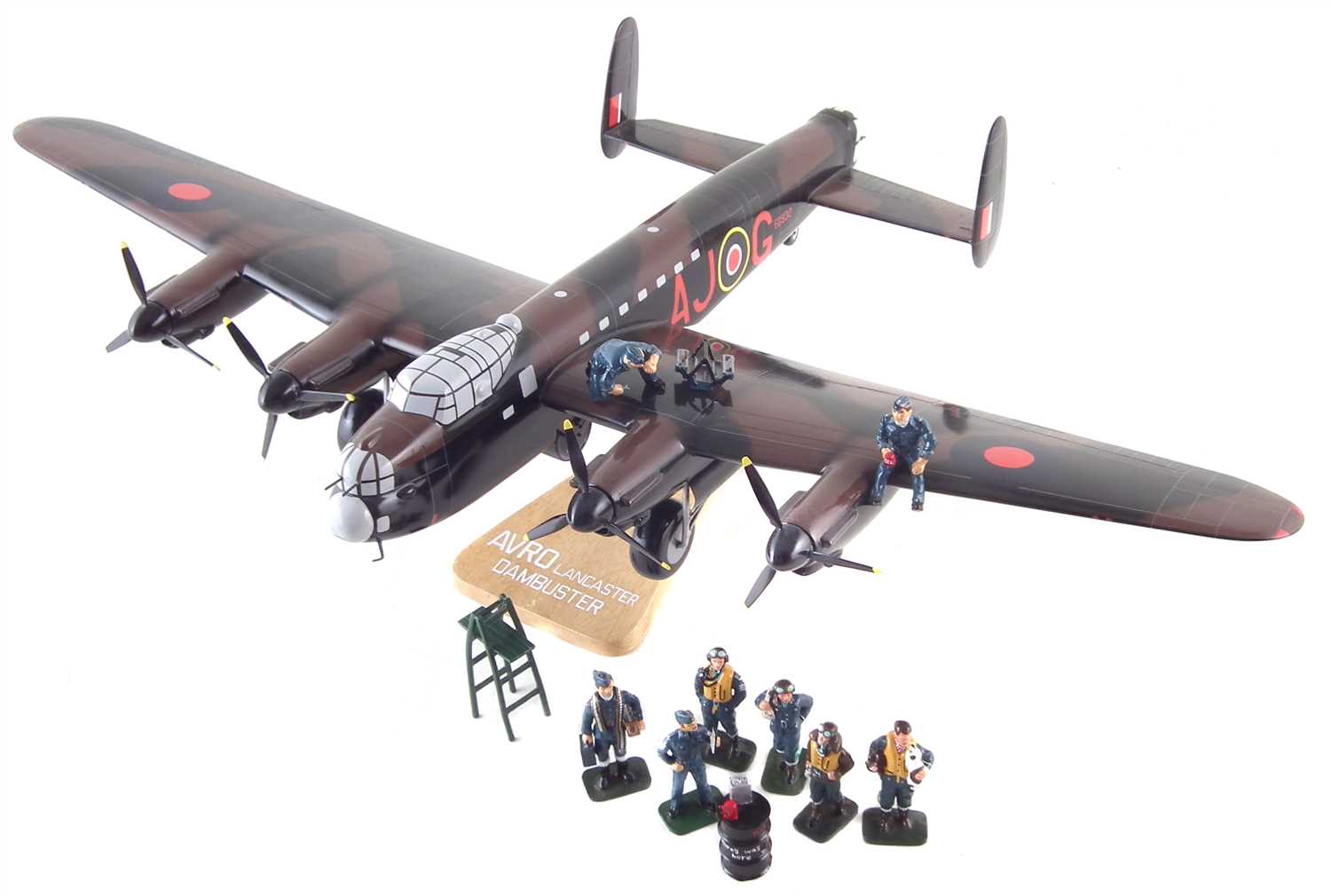 Lot 356 - King and Country Avro Lancaster Dambusters model with aircrew