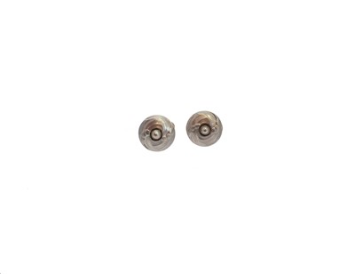 Lot 113 - A pair of Georg Jensen earrings, 62 pattern