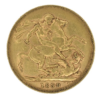 Lot 67 - Queen Victoria, Sovereign, 1899, London Mint.
