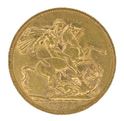 Lot 138 - Queen Victoria, Sovereign, 1900, London Mint.