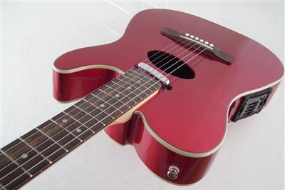 Lot 53 - Fender Telecoustic electric acoustic guitar with soft case