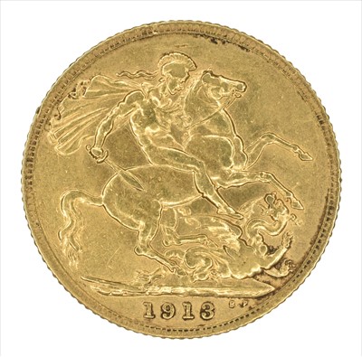 Lot 129 - King George V, Sovereign, 1913, London Mint.