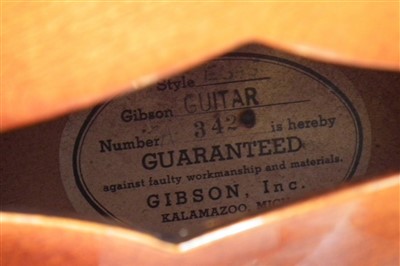 Lot 48 - Gibson ES-5 archtop guitar with case