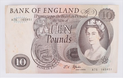Lot 45 - Forty-five consecutive series "C" Portrait Issue (January 1967), Ten Pounds banknotes (45).