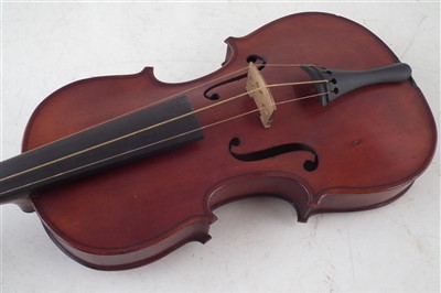 Lot 11 - 3/4 Size violin in case with bow