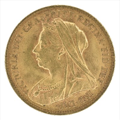 Lot 98 - Queen Victoria, Half-Sovereign, 1899.