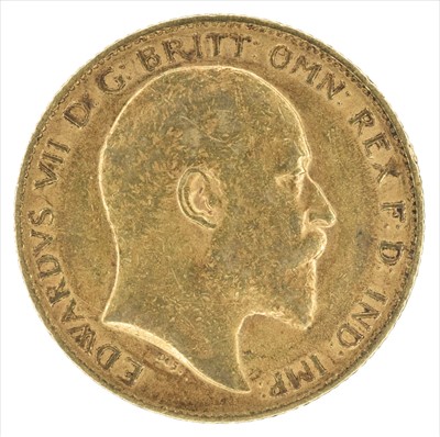 Lot 112 - King Edward VII, Half-Sovereign, 1904.