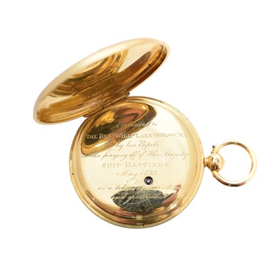 Lot 307 - A Victorian 18ct gold Dent full hunter pocket watch