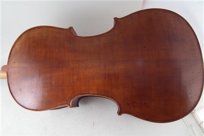 Lot 12 - Cello with soft case.