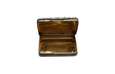 Lot 5 - A George IV silver snuff box