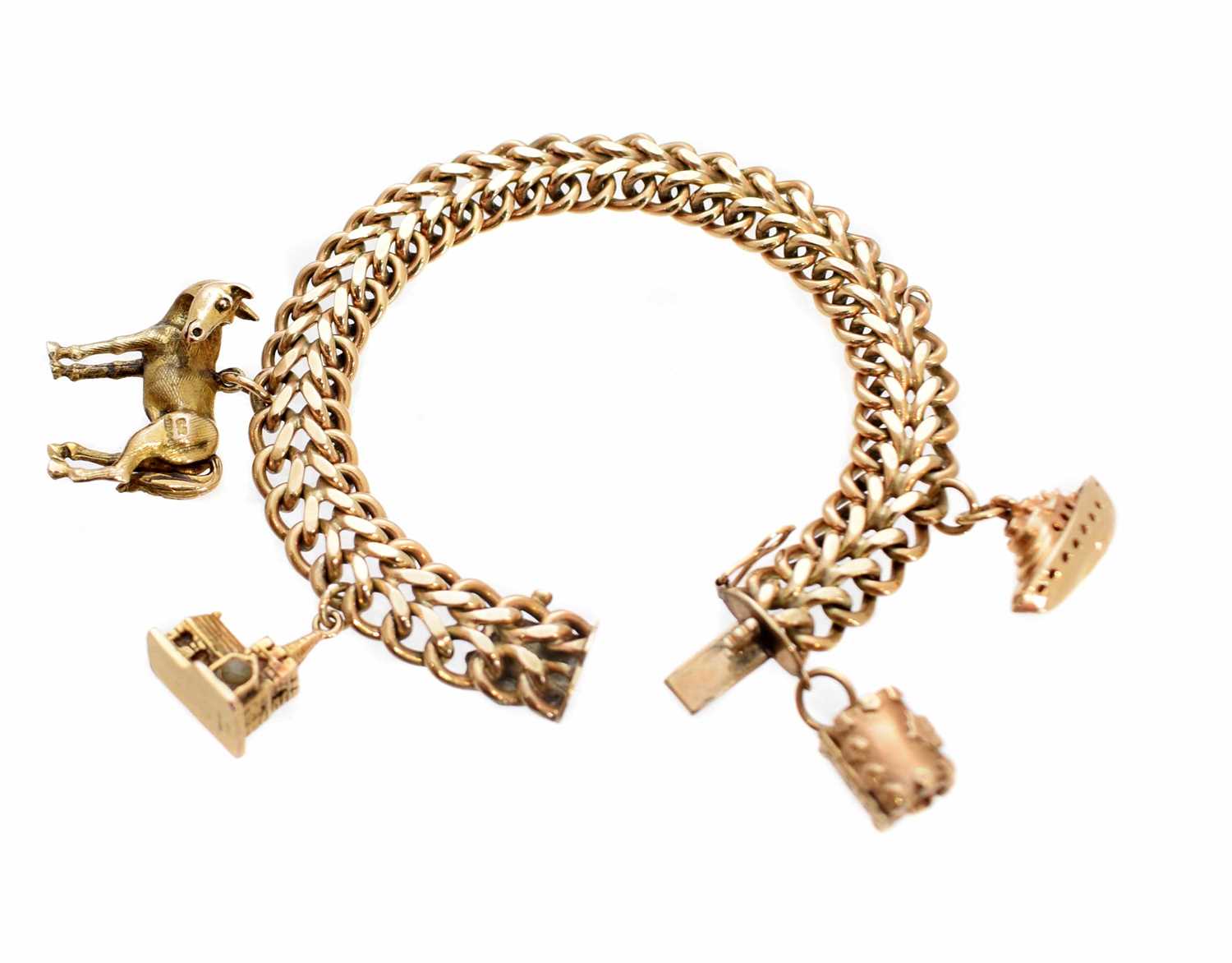 Lot 55 - A 1960s 9ct gold bracelet by Smith & Pepper Ltd.