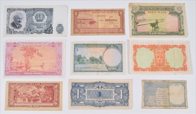 Lot 4 - Album of various foreign coins together with an assortment of foreign banknotes.