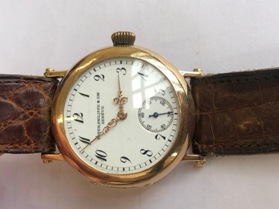 Lot 271 - An 18ct gold cased Patek Philippe watch