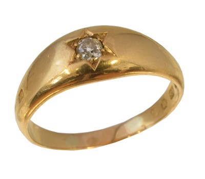 Lot 210 - A late Victorian diamond single stone ring retailed by Wartski