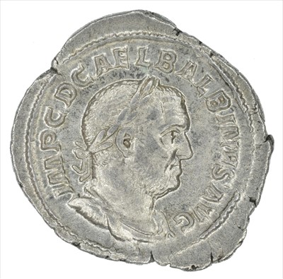 Lot 181 - Balbinus (238AD), denarius and antoninianus, both RARE, VF (2).