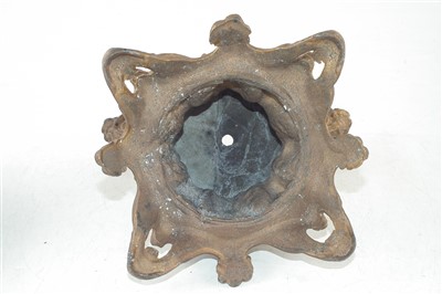 Lot 342 - Fischer. J. (Budapest) reticulated vase for Spelter base.