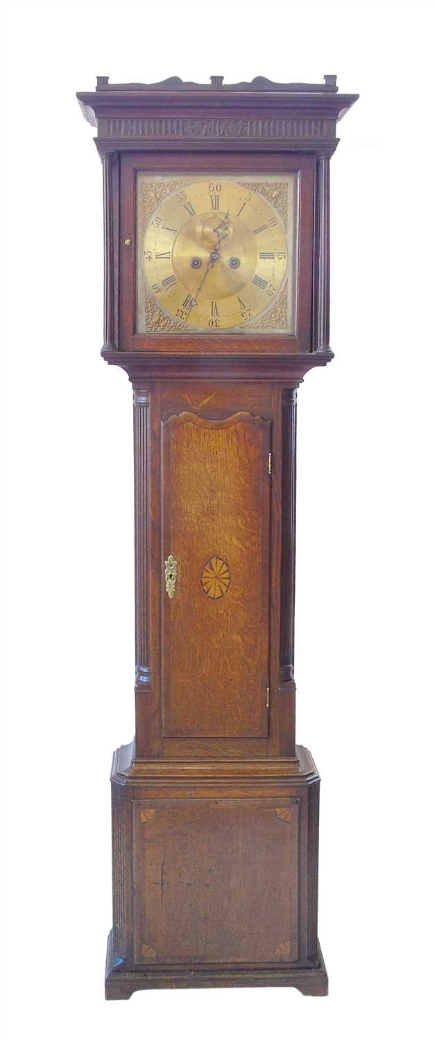 Lot 389 - Late 18th century long-case clock.
