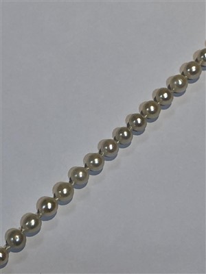 Lot 149 - A cultured pearl and diamond necklace
