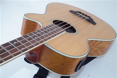 Lot 109 - Crafter BA400EQ Acoustic Bass guitar with Ritter case.