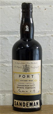 Lot 42 - 1 Bottle Sandeman’s Vintage Port 1945 (b/n) bottle